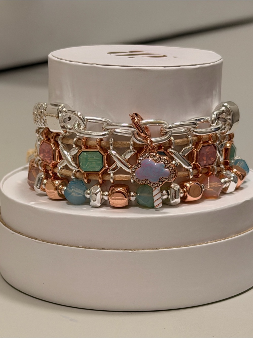 Bomb Party NWT - Multicolor Bracelet Stack - “Cotton Candy Dreams”